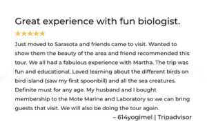 Sarasota Bay Explorers Review great experience with marine biologist