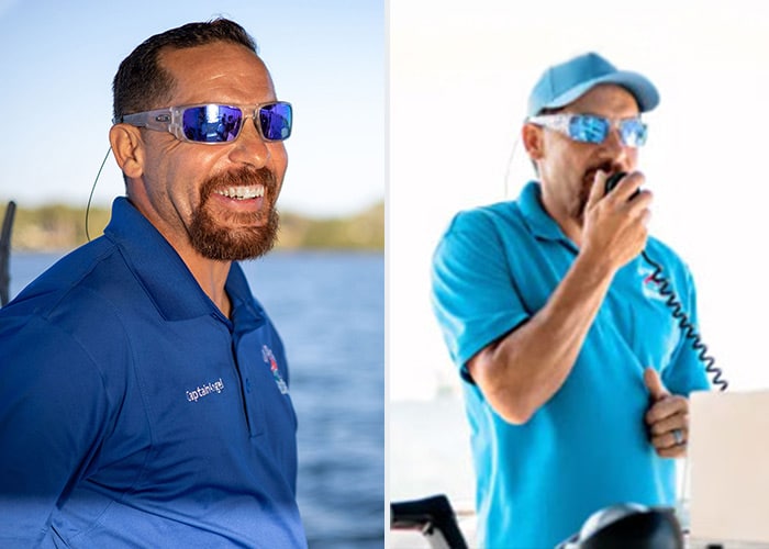 Meet-the-team-angel Boat Captain Angel making an announcement