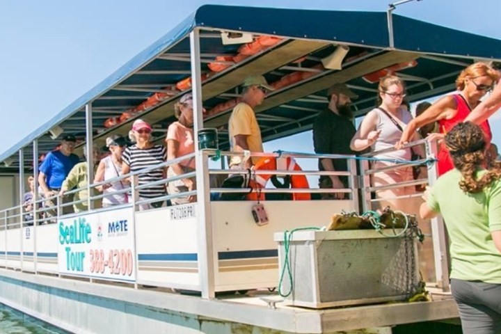 a group of people on a boat